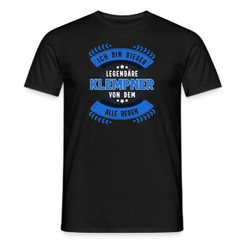 Ich Bin Dieser Legendäre Klempner Spengler - Männer T-Shirt - Schwarz - Vorne - AI Model Male 178 light (178cm)
