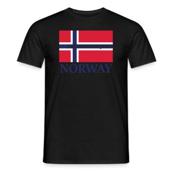 Norway Trondheimfjord Scandinavia Fjords Holidays - Men's T-Shirt - black - Front - AI Model Male 178 light (178cm)