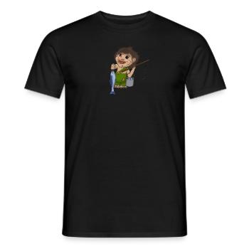 Norwegen Troll Angeln Fisch Mythen Urlaub - Männer T-Shirt - Schwarz - Vorne - AI Model Male 178 light (178cm)