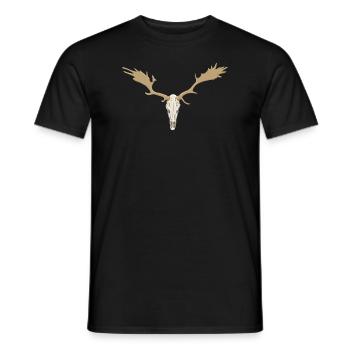 norway elk expedition oslo vacation travel - Men's T-Shirt - black - Front - AI Model Male 178 light (178cm)