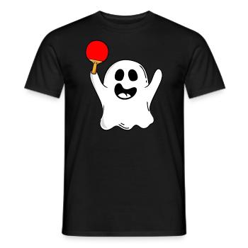 tennis de table ping pong tennis de table pour halloween - T-shirt homme - noir - Devant - AI Model Male 178 light (178cm)
