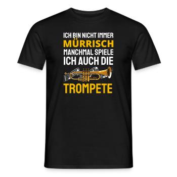Trompete Trompetenspieler Musik Lustiges Geschenk - Männer T-Shirt - Schwarz - Vorne - AI Model Male 178 light (178cm)