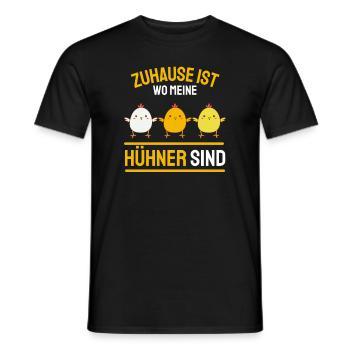 Bauernhof Lustiges Geschenk für Hühner Bauern Huhn - Männer T-Shirt - Schwarz - Vorne - AI Model Male 178 light (178cm)