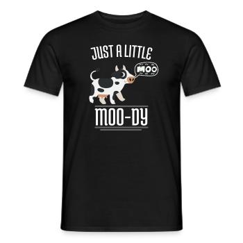 Farm Animal Funny gift for farmers Cow - Men's T-Shirt - black - Front - AI Model Male 178 light (178cm)