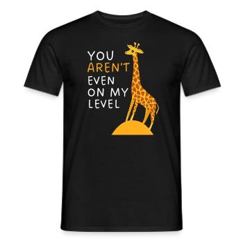 Zoo Animal Lovers Cadeau Drôle Afrique Girafe - T-shirt homme - noir - Devant - AI Model Male 178 light (178cm)