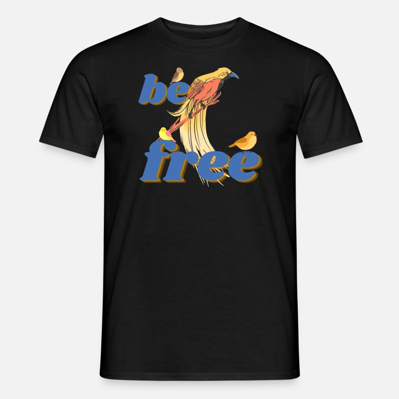 be free - Männer T-Shirt - Schwarz