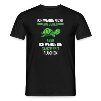 Schildkröte Lustiges Geschenk Meeresschildkröte - Männer T-Shirt - Schwarz - Vorne - AI Model Male 178 light (178cm)