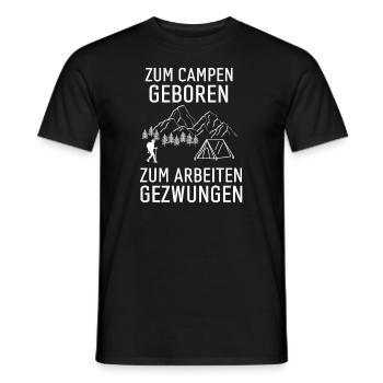 Wohnmobil Camper Lustiges Geschenk Camping - Männer T-Shirt - Schwarz - Vorne - AI Model Male 178 light (178cm)