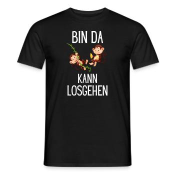 Zoo Tier Lustiges Geschenk Affenliebhaber Affe - Männer T-Shirt - Schwarz - Vorne - AI Model Male 178 light (178cm)
