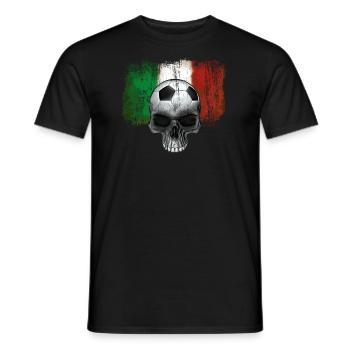 Fan de football italien - T-shirt homme - noir - Devant - AI Model Male 178 light (178cm)