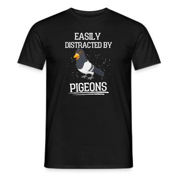 Pigeonnier pigeonnier pigeon pigeon pigeon cadeau - T-shirt homme - noir - Devant - AI Model Male 178 light (178cm)
