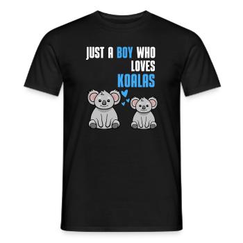 Animal Lovers Australia Animal Boys Cadeau Koala - T-shirt homme - noir - Devant - AI Model Male 178 light (178cm)