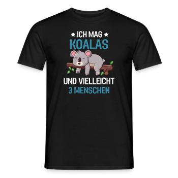 Australien Koala Tierliebhaber Geschenk Koala - Männer T-Shirt - Schwarz - Vorne - AI Model Male 178 light (178cm)