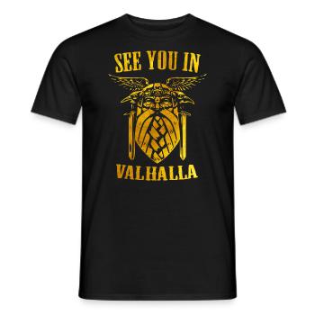 Wikinger Odin Walhalla nordisch - Männer T-Shirt - Schwarz - Vorne - AI Model Male 178 light (178cm)