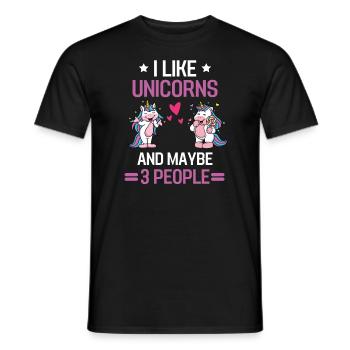 Fantastique Animal Magical Creature Cadeau Licorne - T-shirt homme - noir - Devant - AI Model Male 178 light (178cm)