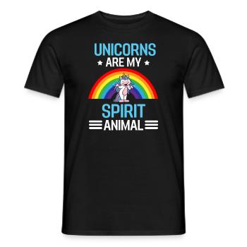 Magical Mythical Creature Gift Funny Unicorn - T-shirt homme - noir - Devant - AI Model Male 178 light (178cm)