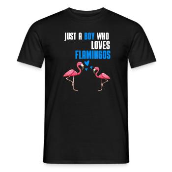 Tropischer Vogel Tier Jungen Geschenk Flamingo - Männer T-Shirt - Schwarz - Vorne - AI Model Male 178 light (178cm)