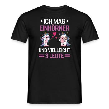 Magisches Tier Lustiges Geschenk Fantasy Einhorn - Männer T-Shirt - Schwarz - Vorne - AI Model Male 178 light (178cm)