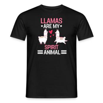 Zoo Tier Alpaka Liebhaber Geschenk Lustiges Lama - Männer T-Shirt - Schwarz - Vorne - AI Model Male 178 light (178cm)