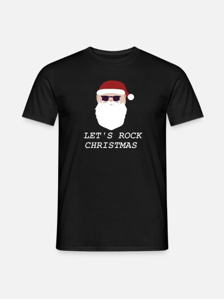 Santa rocks - Männer T-Shirt - Schwarz