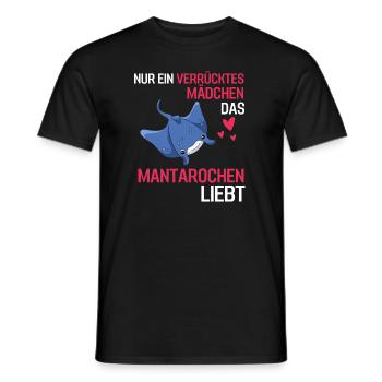 Rochen Mädchen Meerestier Geschenk Mantarochen - Männer T-Shirt - Schwarz - Vorne - AI Model Male 178 light (178cm)