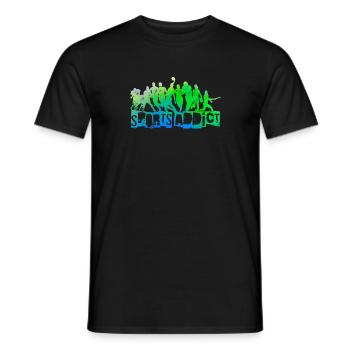 Sport addict - Men's T-Shirt - black - Front - AI Model Male 178 light (178cm)