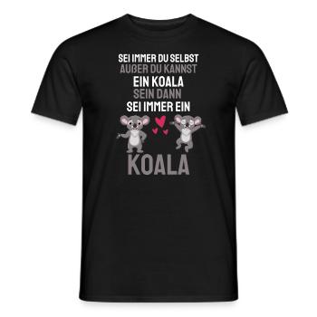 Australien Zoo Tier Geschenk Lustiges Koala - Männer T-Shirt - Schwarz - Vorne - AI Model Male 178 light (178cm)