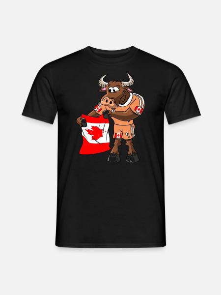 Canadian Fan Taurus - Men's T-Shirt - black