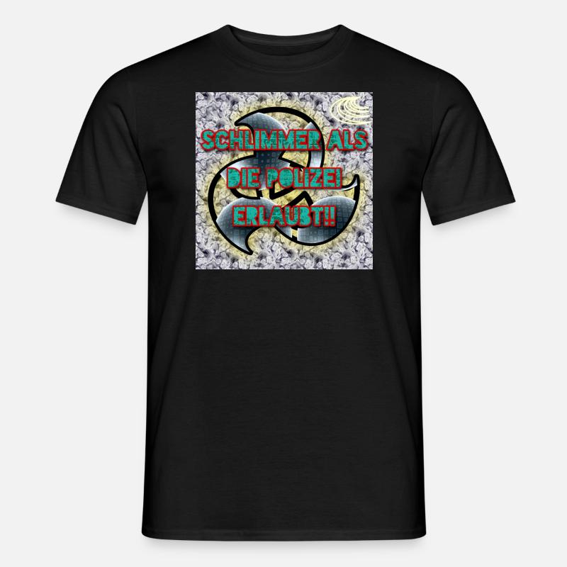 Schlimmer als...!! - Abbild - 2023 - Männer T-Shirt - Schwarz