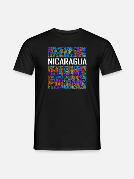 Nicaragua - Words - Men's T-Shirt - black