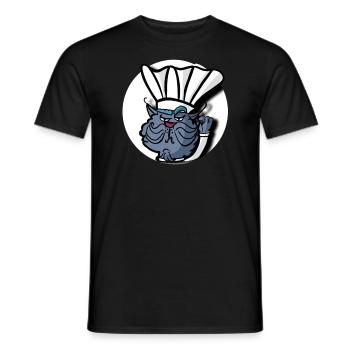 Blauer Katzenkoch - Männer T-Shirt - Schwarz - Vorne - AI Model Male 178 light (178cm)