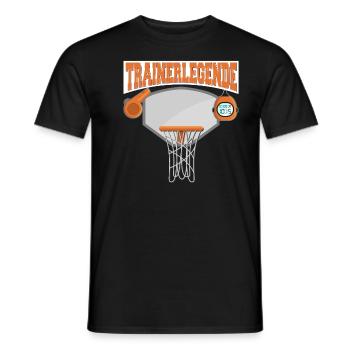 Trainerlegende Basketball - Männer T-Shirt - Schwarz - Vorne - AI Model Male 178 light (178cm)