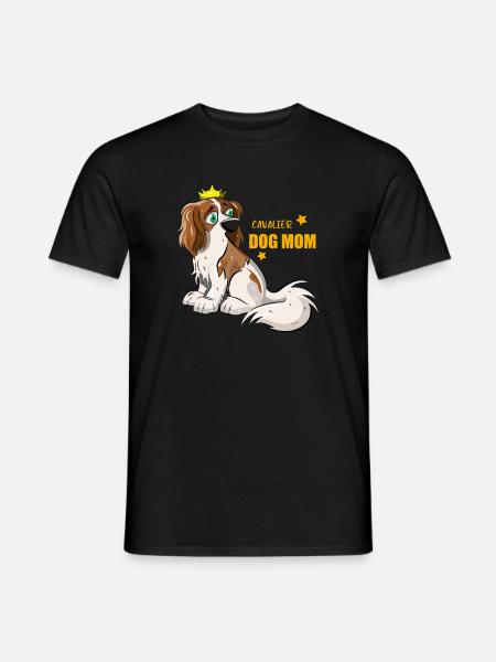 Cavalier Dog Mom - Men's T-Shirt - black