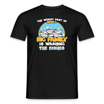 The Worst Part Of Having A Big Family - Men's T-Shirt - black - Front - AI Model Male 178 light (178cm)