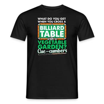 What Do You Get When You Cross A Billiard Table - Men's T-Shirt - black - Front - AI Model Male 178 light (178cm)