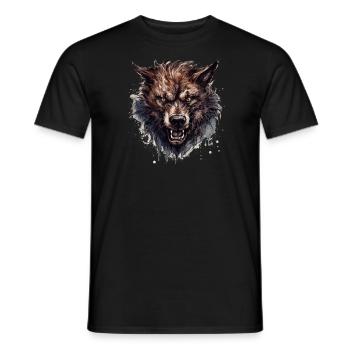 Mythe du chien-loup-garou, Cerberus, Hellhound - T-shirt homme - noir - Devant - AI Model Male 178 light (178cm)