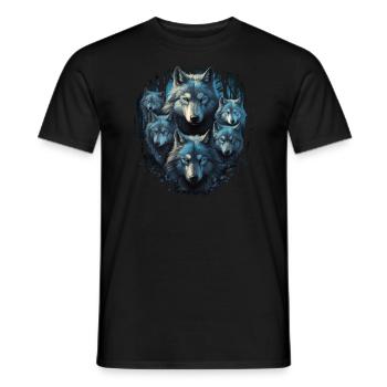 Hund Wolf Werwolf Cerberus Höllenhund mythos - Männer T-Shirt - Schwarz - Vorne - AI Model Male 178 light (178cm)