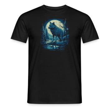 Mythe du chien-loup-garou, Cerberus, Hellhound - T-shirt homme - noir - Devant - AI Model Male 178 light (178cm)