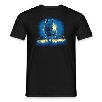 Dog Wolf Werewolf Cerberus Hellhound myth - Men's T-Shirt - black - Front - AI Model Male 178 light (178cm)