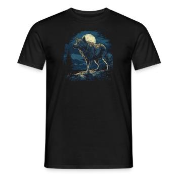 Chien, loup-garou, Cerberus, mythe mythique de - T-shirt homme - noir - Devant - AI Model Male 178 light (178cm)