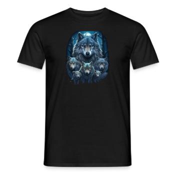 Mythe du chien-loup-garou, Cerberus, Hellhound - T-shirt homme - noir - Devant - AI Model Male 178 light (178cm)