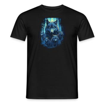 Hund Wolf Werwolf Cerberus Höllenhund mythos - Männer T-Shirt - Schwarz - Vorne - AI Model Male 178 light (178cm)