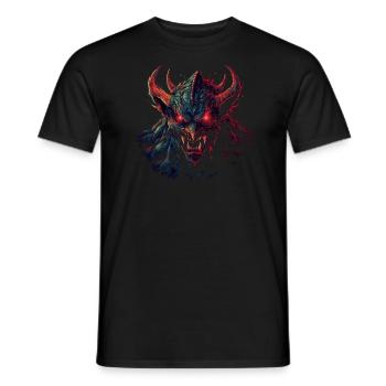 Monster Monster Demon Devil Vampire Guhl Zombie - Men's T-Shirt - black - Front - AI Model Male 178 light (178cm)