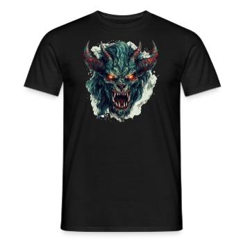 Monster Monster Demon Devil Vampire Guhl Zombie - T-shirt homme - noir - Devant - AI Model Male 178 light (178cm)