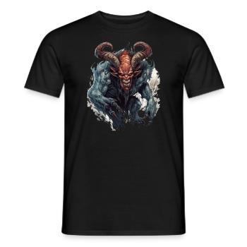 Monster Monster Demon Devil Vampire Guhl Zombie - T-shirt homme - noir - Devant - AI Model Male 178 light (178cm)