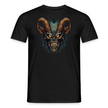 Monster Monster Demon Devil Vampire Guhl Zombie - Men's T-Shirt - black - Front - AI Model Male 178 light (178cm)