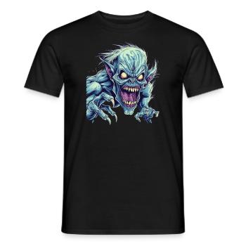 Monster Monster Demon Devil Vampire Guhl Zombie - T-shirt homme - noir - Devant - AI Model Male 178 light (178cm)