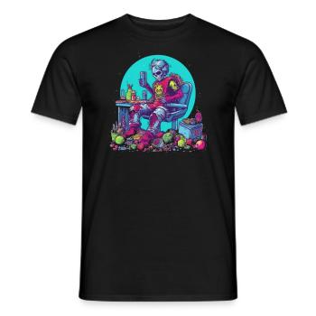 Monster Monster Demon Devil Vampire Guhl Zombie - T-shirt homme - noir - Devant - AI Model Male 178 light (178cm)