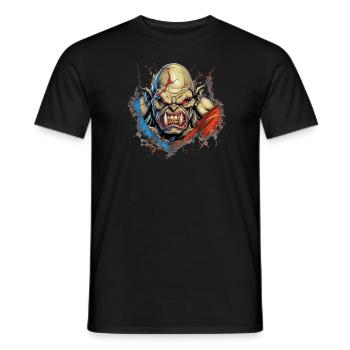 Monster Monster Demon Devil Vampire Guhl Zombie - T-shirt homme - noir - Devant - AI Model Male 178 light (178cm)