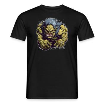 Monster Monster Demon Devil Vampire Guhl Zombie - T-shirt homme - noir - Devant - AI Model Male 178 light (178cm)